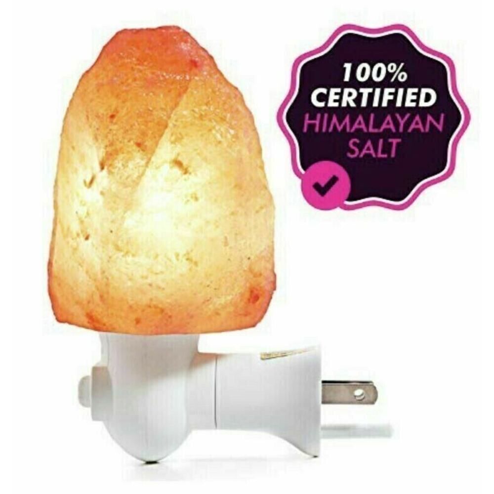 Natural Himalayan Salt Lamp Night Light Bedroom Crystal Rock Stone Decor Health